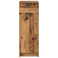 Produktbild för Badrumsskåp Gammalt trä 32 x 34 x 90 cm Konstruerat trä