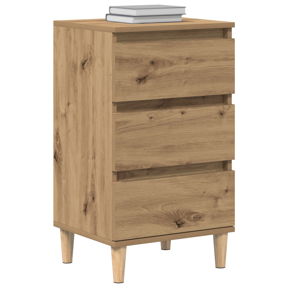 Produktbild för Nattduksbord Artisan Ek 40 x 35 x 70 cm Konstruerat trä
