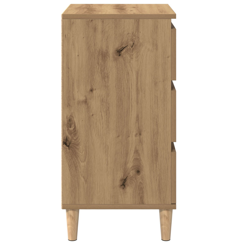 Produktbild för Nattduksbord Artisan Ek 40 x 35 x 70 cm Konstruerat trä