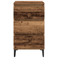 Produktbild för Nattduksbord Gammalt trä 45 x 35 x 44 cm Konstruerat trä