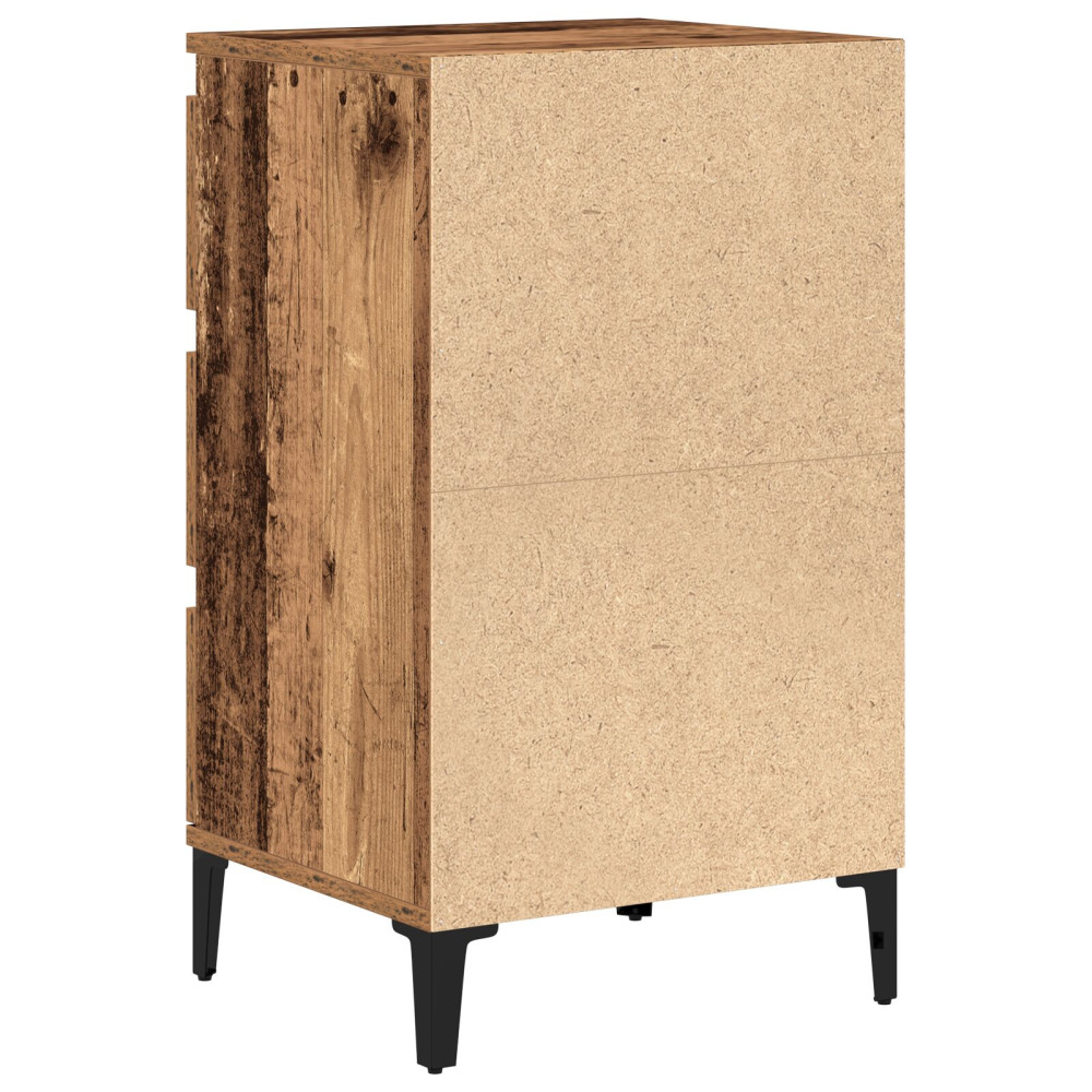 Produktbild för Nattduksbord Gammalt trä 45 x 35 x 44 cm Konstruerat trä