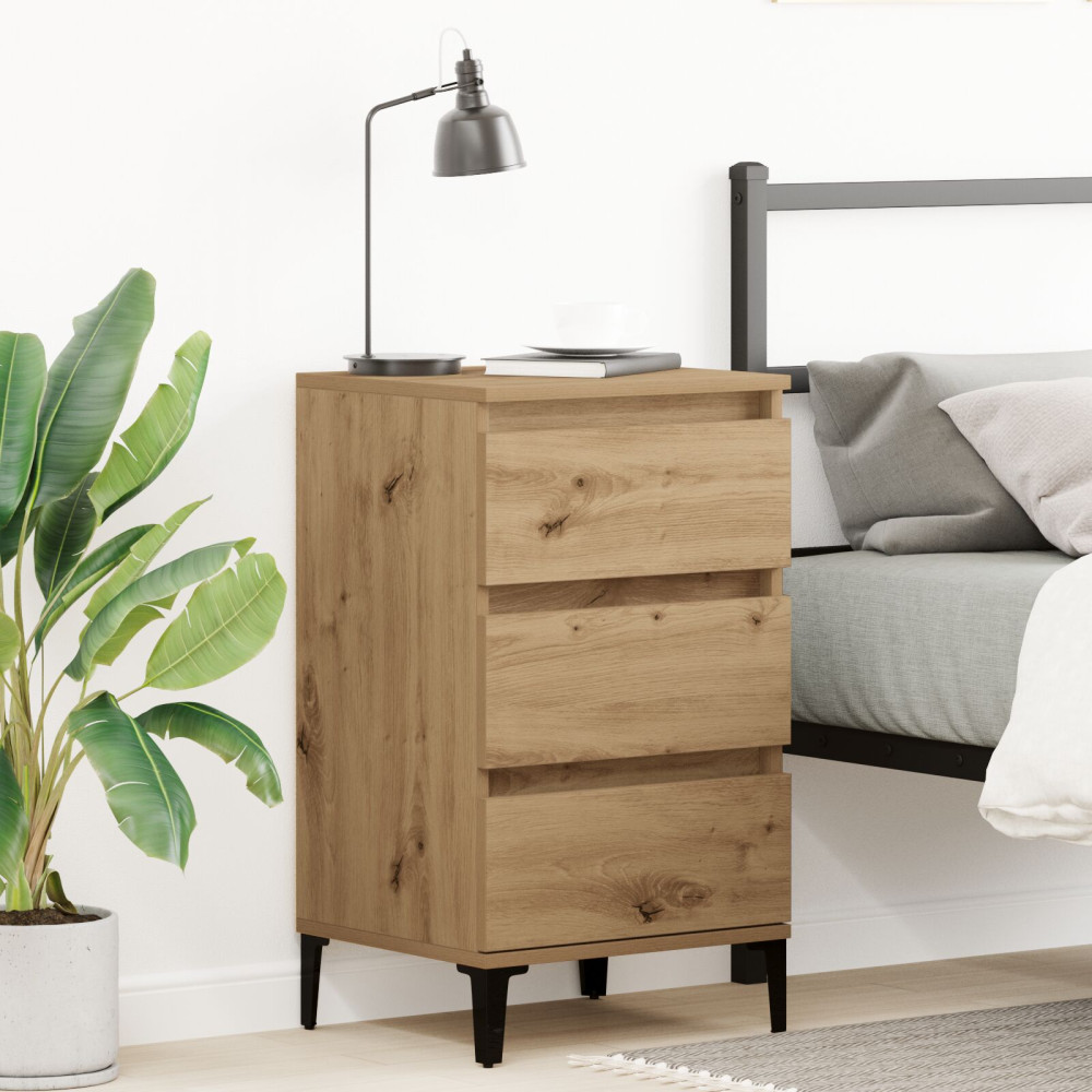 Produktbild för Nattduksbord Artisan Ek 45 x 35 x 44 cm Konstruerat trä