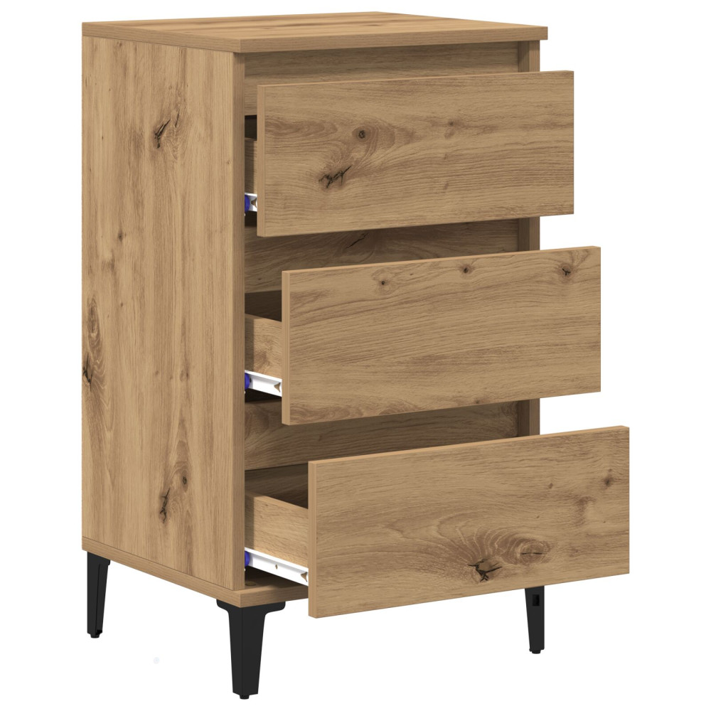 Produktbild för Nattduksbord Artisan Ek 45 x 35 x 44 cm Konstruerat trä