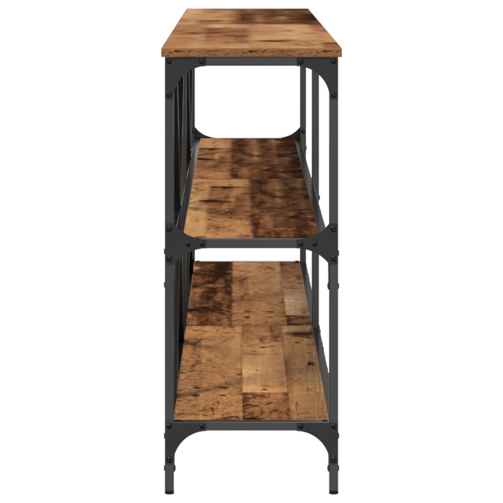 Produktbild för Konsolbord Gammalt trä 200 x 30 x 75 cm Konstruerat trä