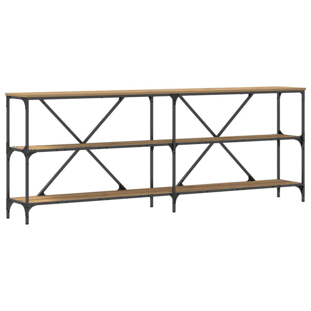 Produktbild för Konsolbord Artisan Ek 200 x 30 x 75 cm Konstruerat trä