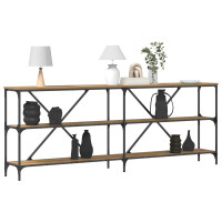 Produktbild för Konsolbord Artisan Ek 200 x 30 x 75 cm Konstruerat trä