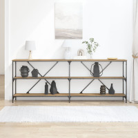 Produktbild för Konsolbord Artisan Ek 200 x 30 x 75 cm Konstruerat trä