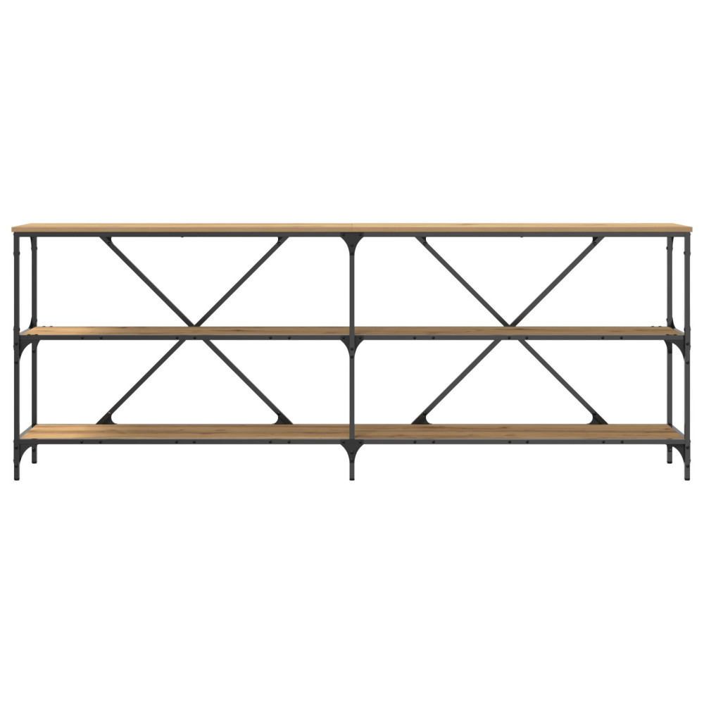 Produktbild för Konsolbord Artisan Ek 200 x 30 x 75 cm Konstruerat trä