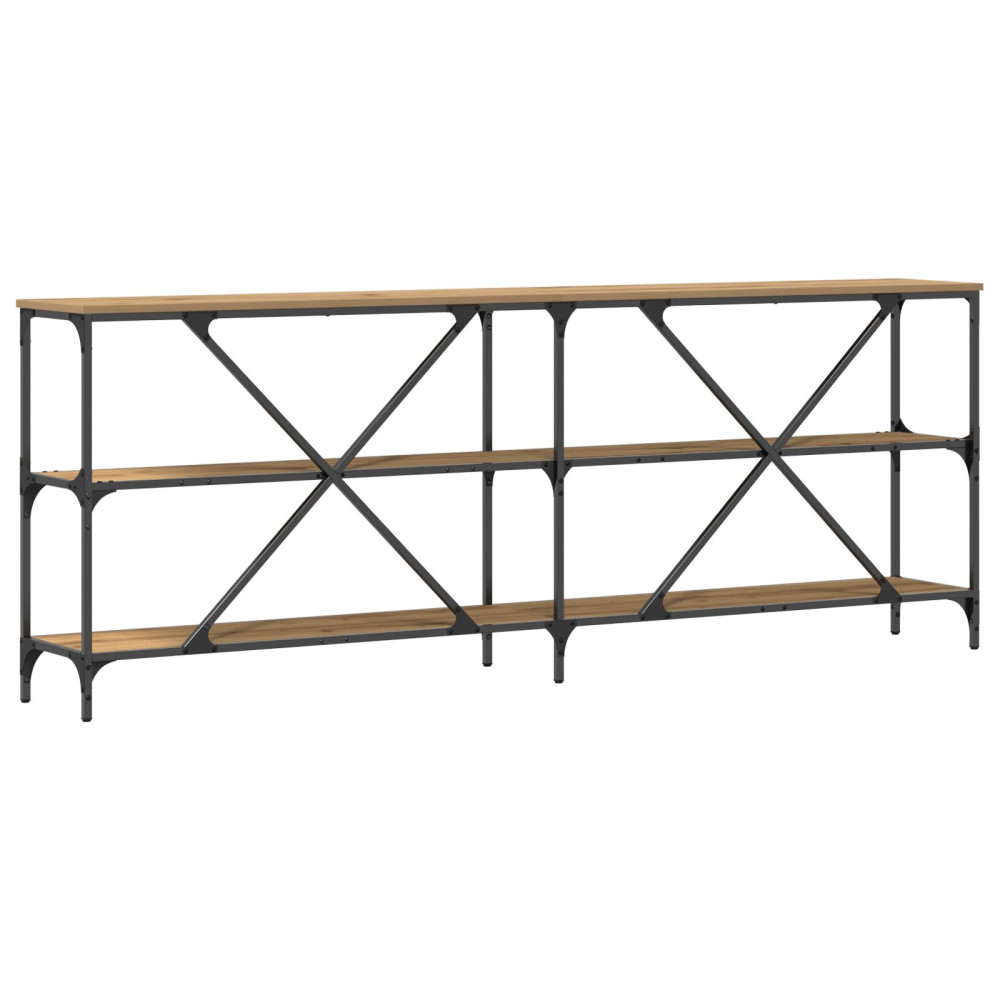Produktbild för Konsolbord Artisan Ek 200 x 30 x 75 cm Konstruerat trä