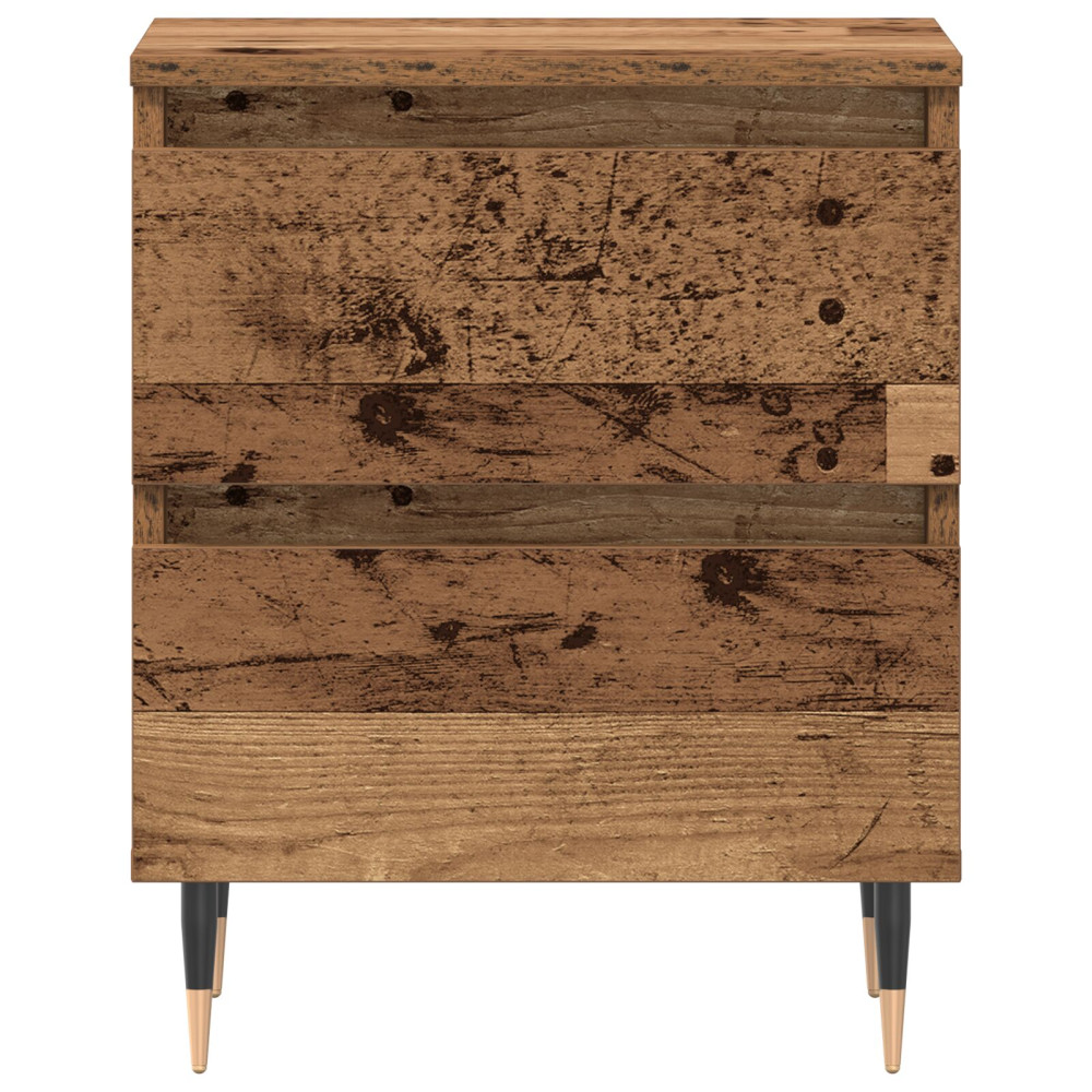 Produktbild för Nattduksbord 2 pcs Gammalt trä 40 x 35 x 50 cm Konstruerat trä
