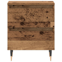 Produktbild för Nattduksbord 2 pcs Gammalt trä 40 x 35 x 50 cm Konstruerat trä