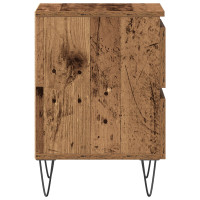Produktbild för Nattduksbord 2 pcs Gammalt trä 40 x 35 x 50 cm Konstruerat trä