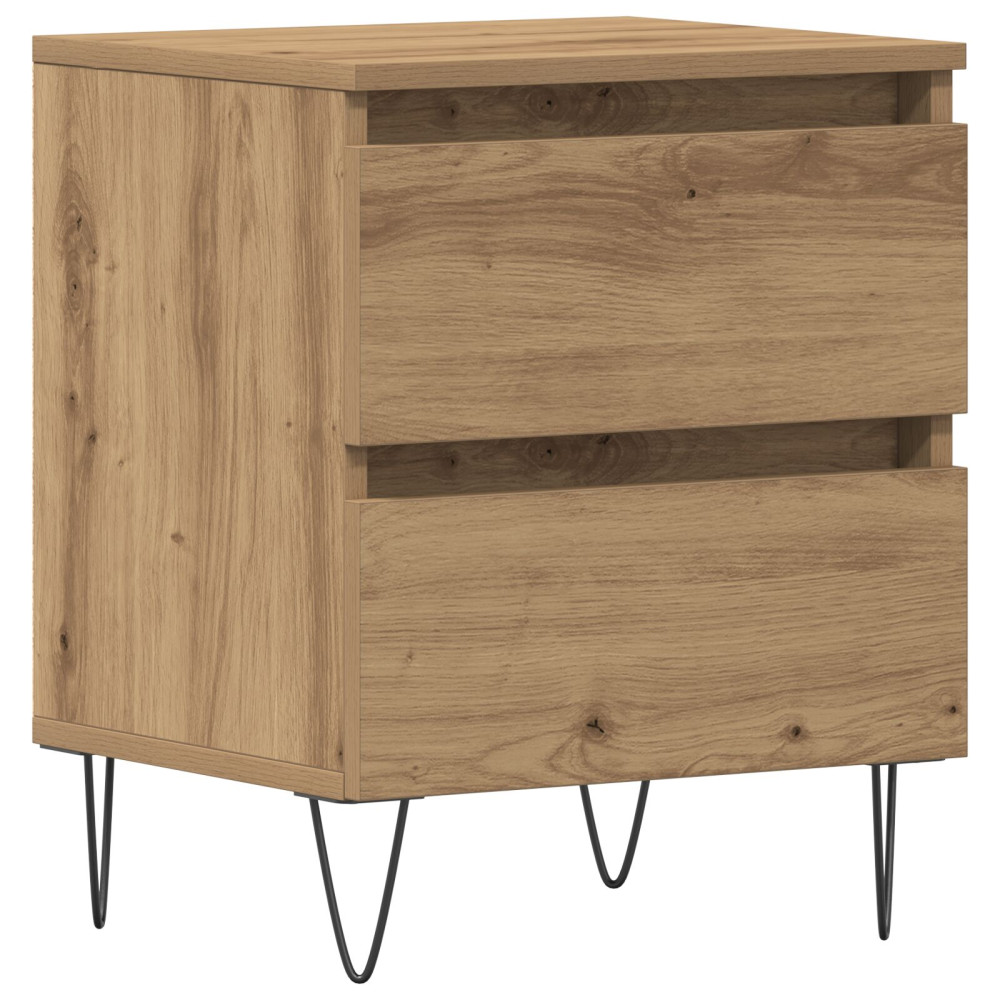 Produktbild för Nattduksbord artisan ek 40 x 35 x 50 cm Konstruerat trä