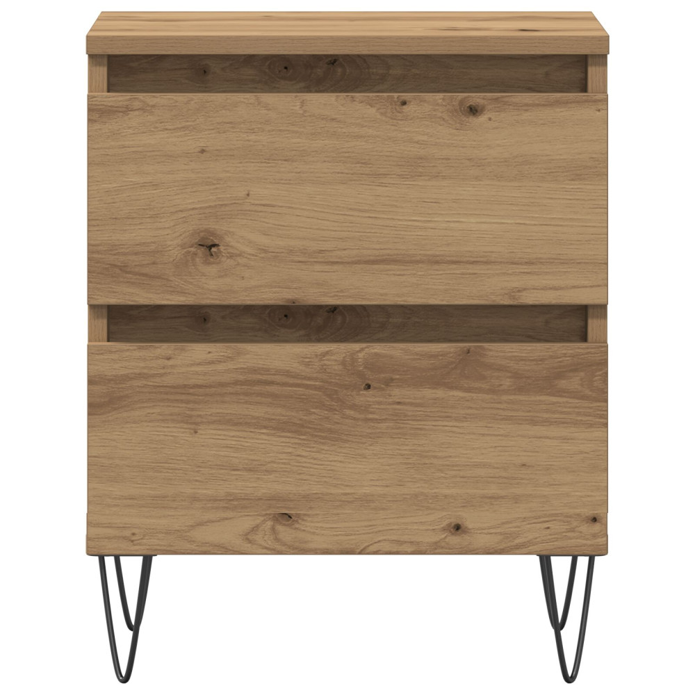 Produktbild för Nattduksbord artisan ek 40 x 35 x 50 cm Konstruerat trä