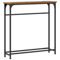 Produktbild för Konsolbord Gammalt trä 75 x 19,5 x 75 cm Konstruerat trä