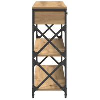 Produktbild för Konsol Bord med låda med hylla artisan ek 100 x 28 x 75 cm