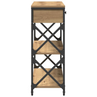 Produktbild för Konsol Bord med låda med hylla artisan ek 75 x 28 x 75 cm