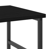 Produktbild för Hyllsystem Svart Ek 50 x 33 x 117,5 cm Konstruerat trä