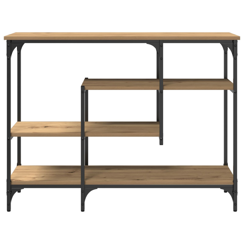Produktbild för Konsolbord med hylla med lagring artisan ek 100 x 35 x 75 cm