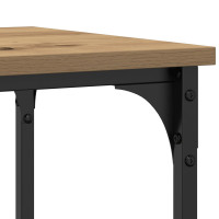 Produktbild för Konsolbord med hylla med lagring artisan ek 100 x 35 x 75 cm