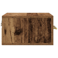 Produktbild för Nattduksbord Gammalt trä 35 x 35 x 20 cm Konstruerat trä