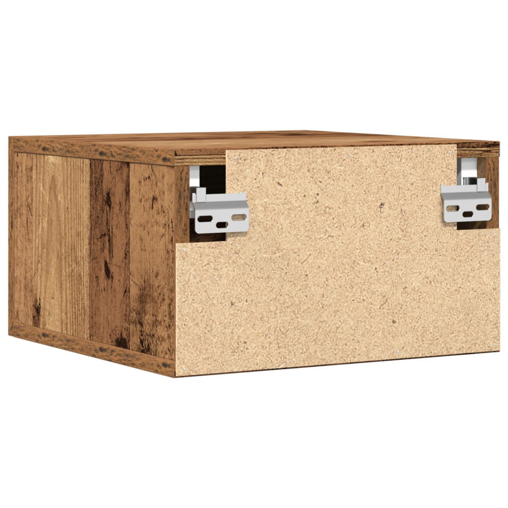 Produktbild för Nattduksbord Gammalt trä 35 x 35 x 20 cm Konstruerat trä