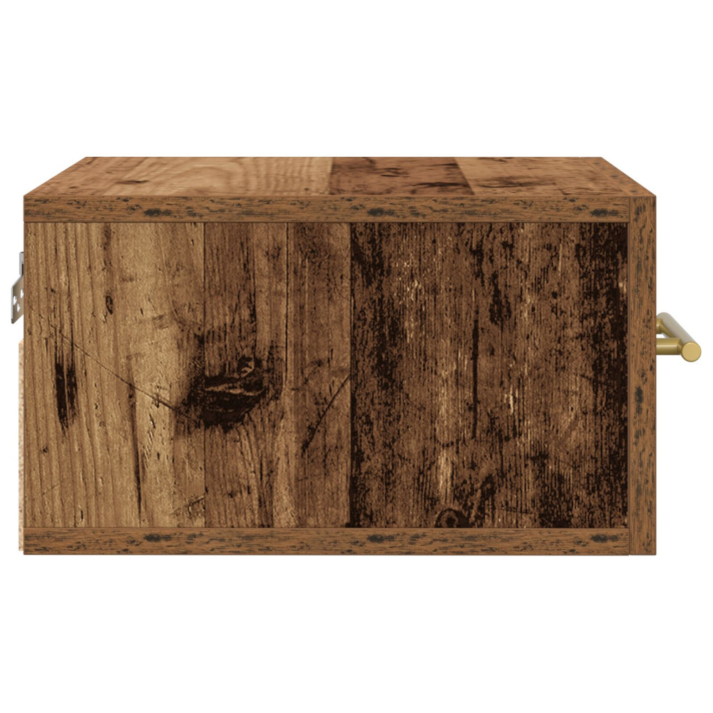 Produktbild för Nattduksbord 2 pcs Gammalt trä 35 x 35 x 20 cm Konstruerat trä