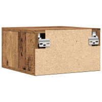 Produktbild för Nattduksbord 2 pcs Gammalt trä 35 x 35 x 20 cm Konstruerat trä