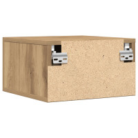 Produktbild för Nattduksbord 2 pcs Artisan Ek 35 x 35 x 20 cm Konstruerat trä
