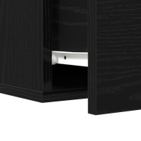 Produktbild för Nattduksbord Svart Ek 35 x 35 x 20 cm Konstruerat trä