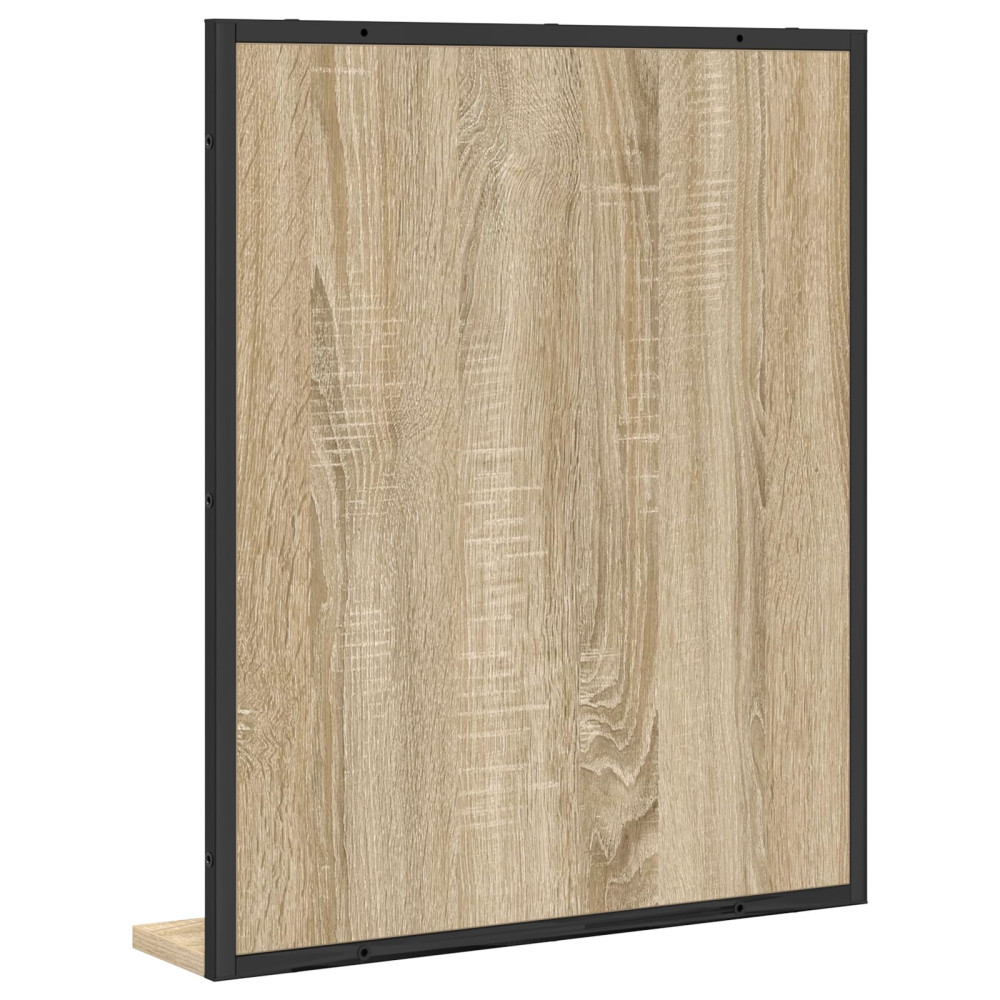 Produktbild för Badrumsspegel Svart 50 x 12 x 60 cm Glas och konstruerat trä