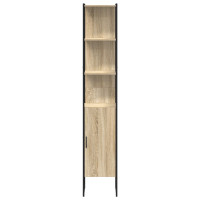 Produktbild för Badrumsskåp med hylla Sonoma 33 x 33 x 185,5 cm Konstruerat trä