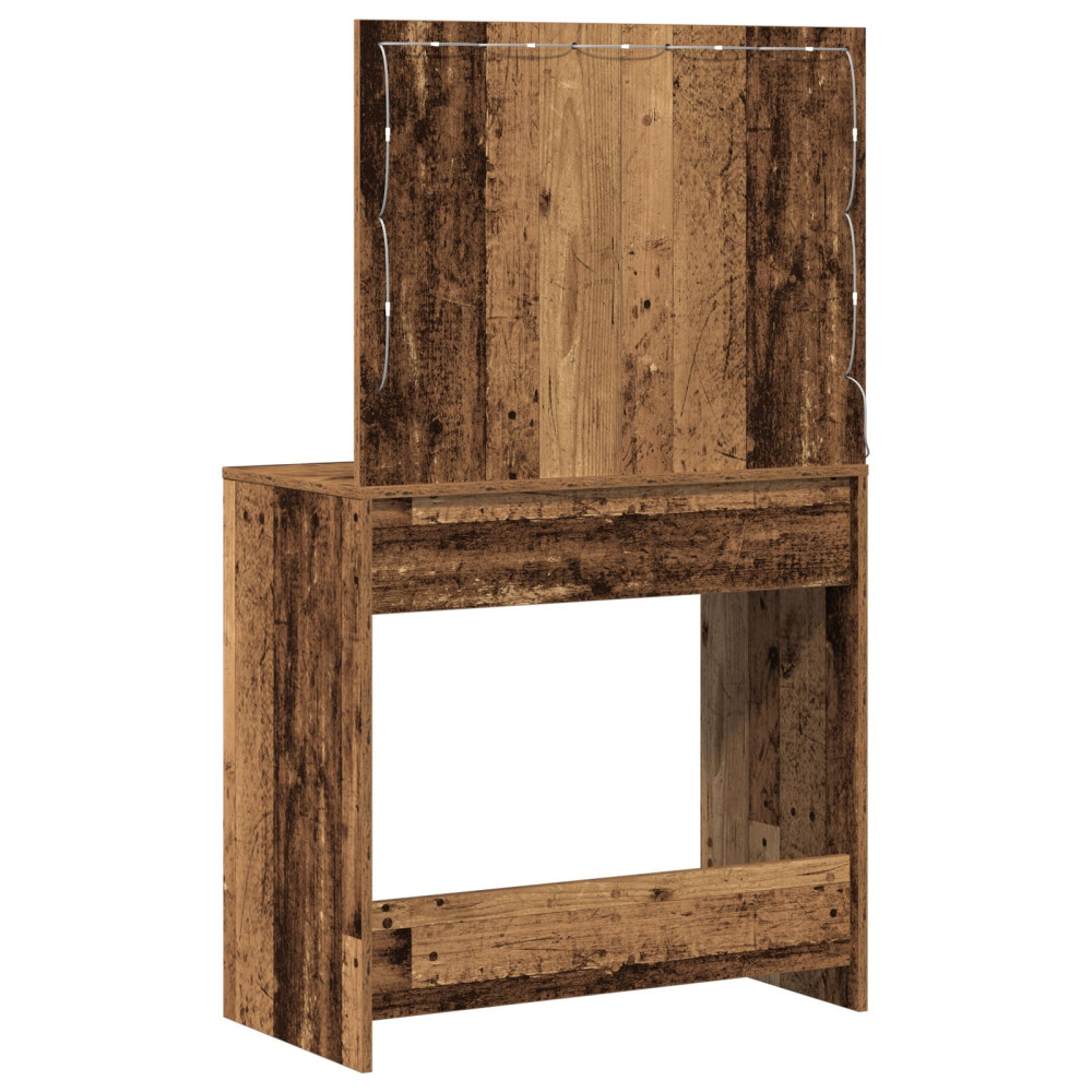 Produktbild för Smyckebord Gammalt trä 78,5 x 41 x 135 cm Konstruerat trä