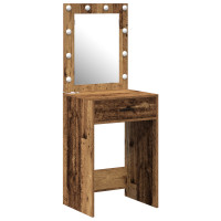 Produktbild för Smyckebord Gammalt trä 50 x 41 x 135 cm Konstruerat trä