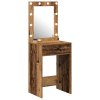 Produktbild för Smyckebord Gammalt trä 50 x 41 x 135 cm Konstruerat trä