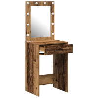 Produktbild för Smyckebord Gammalt trä 50 x 41 x 135 cm Konstruerat trä