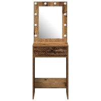 Produktbild för Smyckebord Gammalt trä 50 x 41 x 135 cm Konstruerat trä