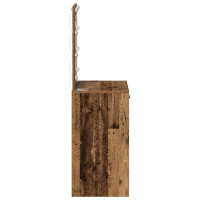 Produktbild för Smyckebord Gammalt trä 50 x 41 x 135 cm Konstruerat trä