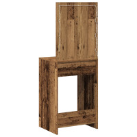 Produktbild för Smyckebord Gammalt trä 50 x 41 x 135 cm Konstruerat trä