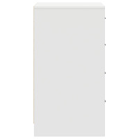 Produktbild för Sideboard med låda Vit 40 x 41 x 75 cm Konstruerat trä