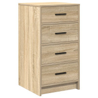 Produktbild för Sideboard med låda Sonoma ek 40 x 41 x 75 cm Konstruerat trä