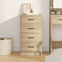 Produktbild för Sideboard med låda Sonoma ek 40 x 41 x 75 cm Konstruerat trä