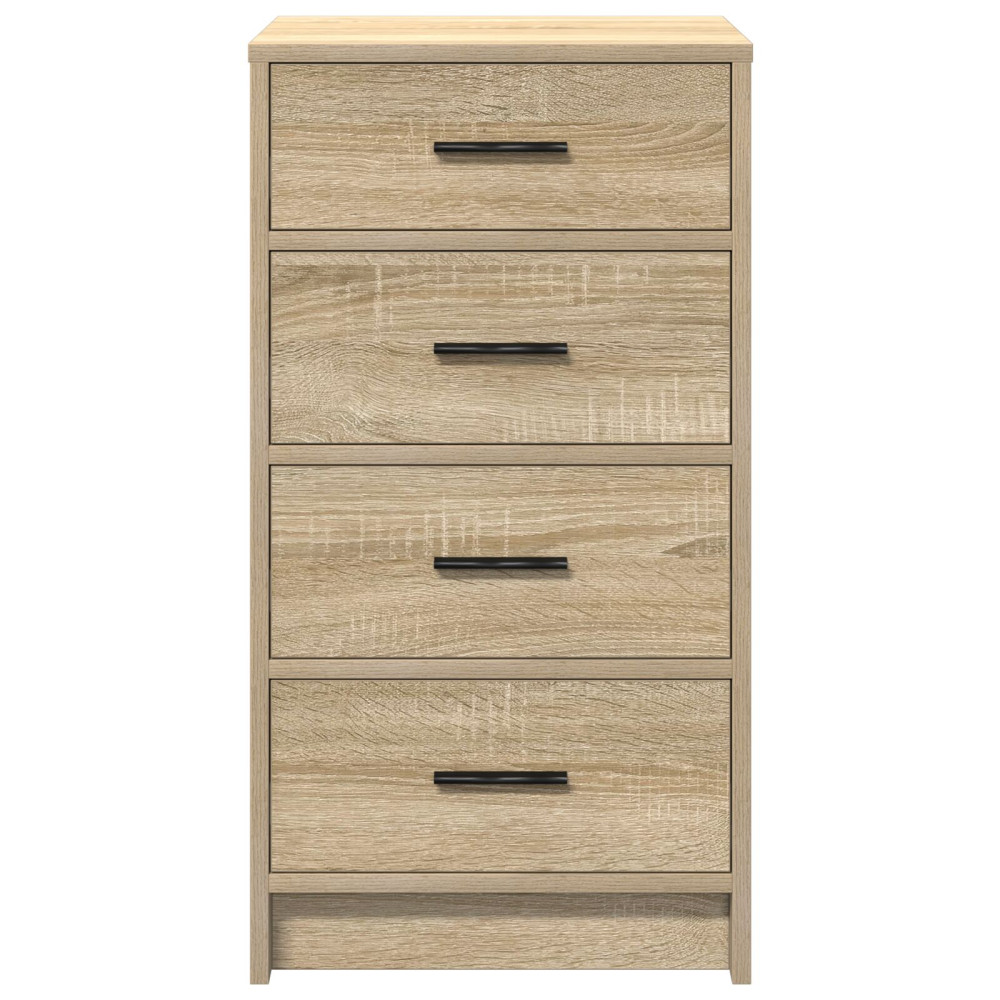 Produktbild för Sideboard med låda Sonoma ek 40 x 41 x 75 cm Konstruerat trä