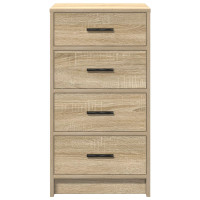 Produktbild för Sideboard med låda Sonoma ek 40 x 41 x 75 cm Konstruerat trä