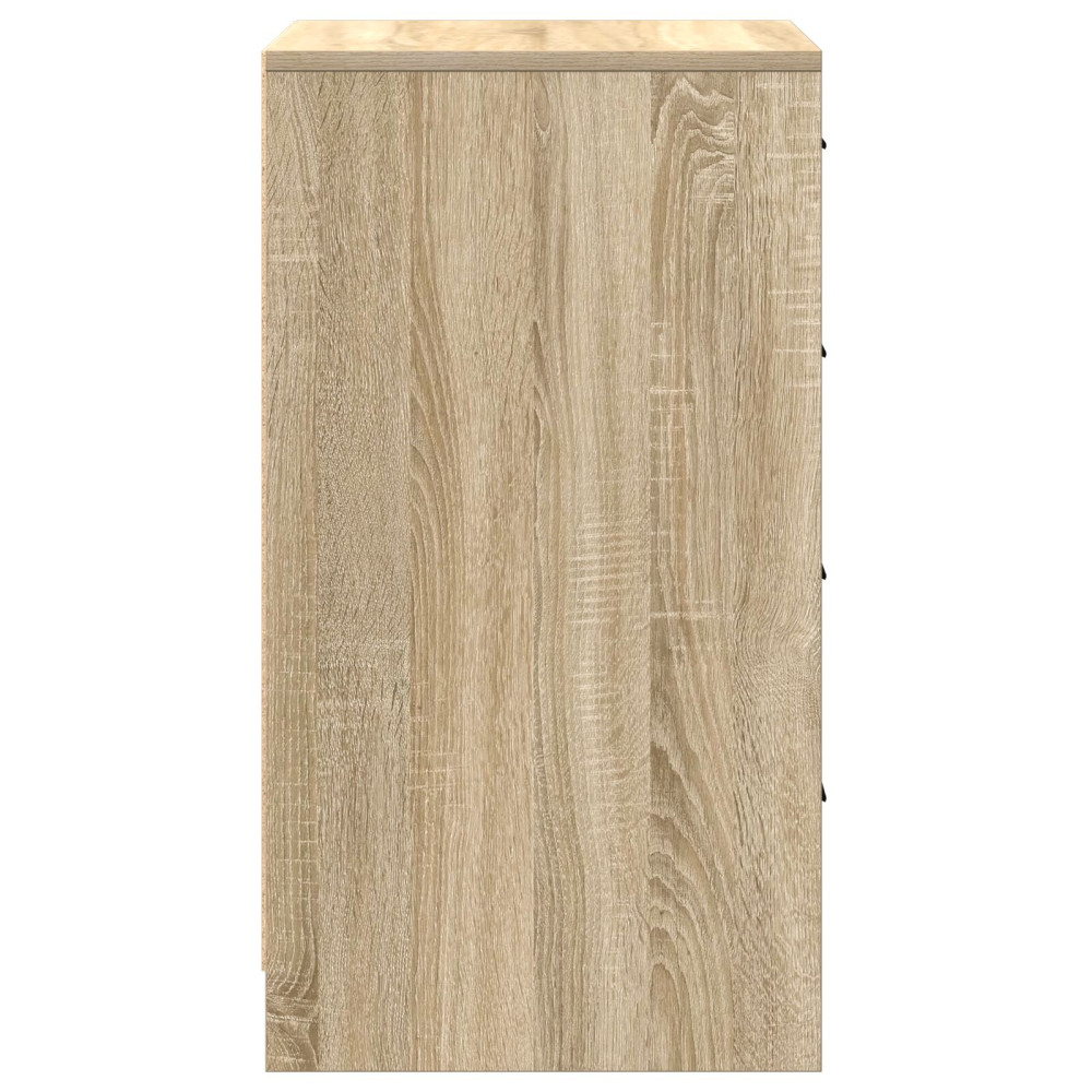 Produktbild för Sideboard med låda Sonoma ek 40 x 41 x 75 cm Konstruerat trä