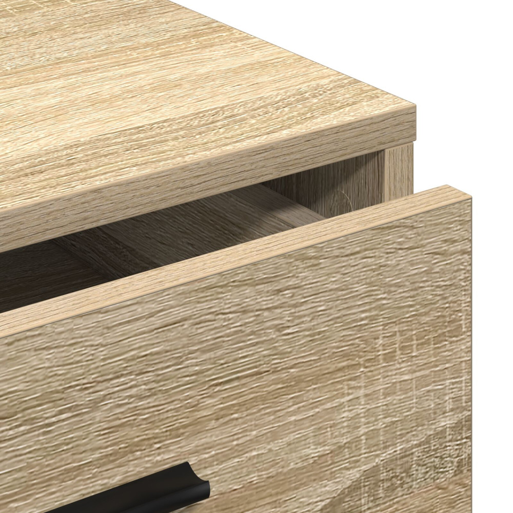 Produktbild för Sideboard med låda Sonoma ek 40 x 41 x 75 cm Konstruerat trä