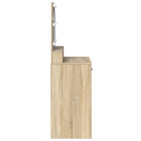 Produktbild för Smyckebord med låda Sonoma-ek 79 x 41 x 135 cm Konstruerat trä