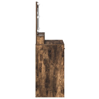 Produktbild för Smyckebord med låda Rökt ek 79 x 41 x 135 cm Konstruerat trä