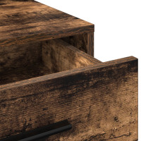 Produktbild för Smyckebord med låda Rökt ek 79 x 41 x 135 cm Konstruerat trä