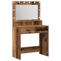 Produktbild för Smyckebord Gammalt trä 79 x 41 x 135 cm Konstruerat trä